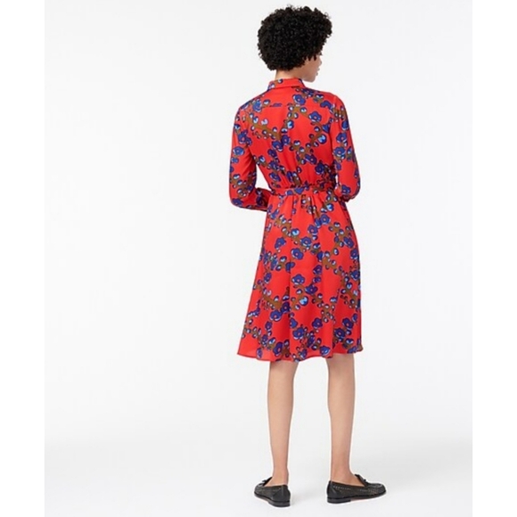 20. J.Crew A-line shirtdress in lattice floral - Picture 3 of 7
